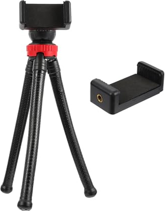 DIYEAH Flexibles Octopus Tripod Stativ Mit Kugelkopf Und Smartphone Halterung Für Handys Und Kameras Stabiler Tischständer Für Foto Videoaufnahmen