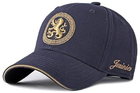 LDBKFD Baseball Cap mit Auto-Logo für Land Rover Range Rover, Baumwoll-Mütze Verstellbar für Damen & Herren Baseballkappe Chinesischer Drache, chinesische Kultur,Blue