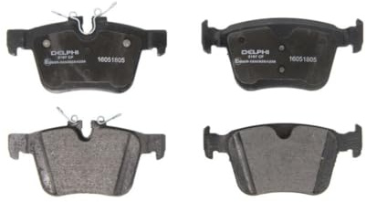 DELPHI LP3167 Bremsbelagsatz Bremsbeläge Hinten ohne Zubehör Kompatibel mit VOLVO XC40 536