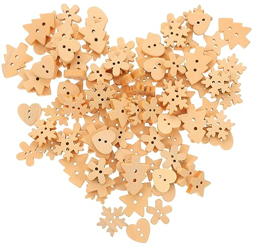 Knöpfe aus der Reihe von Weihnachten Schmuck von Weihnachten Kunst DIY 100pcs