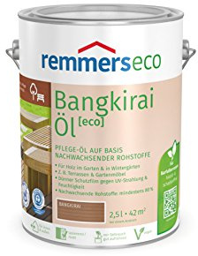 Remmers Gartenholz-Öl [eco], bangkirai intensiv, 5 Liter, Wetterbeständiges, mattes Öl, aussen und innen, optimal für Terassen & Gartenmöbel, rutschhemmend