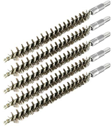 sourcing map 5 stücke M6 Stahldraht Rohr Fegen Reinigung Kamin Pinsel 10mm Durchmesser DE de