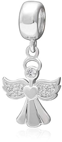 925 Sterling Silber Engel Charm Herz Charm Valentine Charm Anhänger Charm für Pandora Charm Armband