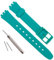 Bracelet de montre de rechange étanche en caoutchouc de silicone pour Swatch 12 mm (vert)