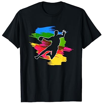 Cooler Handballspieler mit Harz Ball Handball T-Shirt