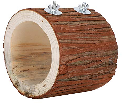 Vogel Papagei Hängematte, Holz Vogelnest Höhle, Hängender Papagei Lebensraum, Vogelzelt Baumhöhle Zuflucht, Hängematte Höhle Käfig Vogelnest für Kleine & Mittlere Papageien, Wellensittiche & Sittiche