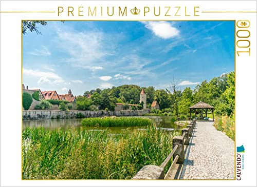 CALVENDO Puzzle Rothenburger Weiher | 1000 Teile Lege-Größe 64 x 48 cm Foto-Puzzle für glückliche Stunden
