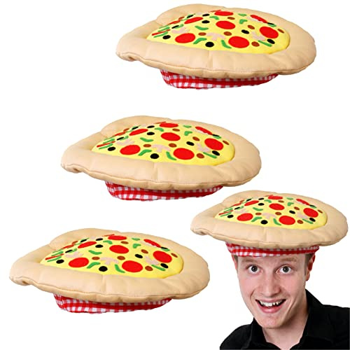 Sombrero de Pizza para adultos (3 unidades)