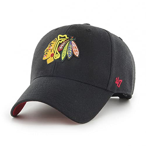 '47 Chicago Blackhawks Black NHL Ballpark Most Value P. Snapback Cap - One-Size