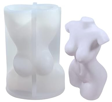Kerzenform Silikon Körper Frau mit großen Brüsten, groß 2, Kerzen Silikonform, DIY Körper Statue Kerze Dekor Kunst Handwerk, Gussform Kerzengießen Seifen Form Wachs Gießform