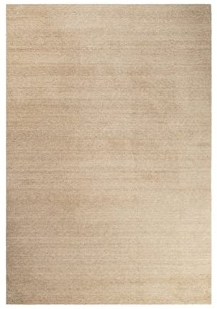 Wecon Home Kuschelig weicher Esprit Hochflor Teppich, bestens geeignet fürs Wohnzimmer, Schlafzimmer und Kinderzimmer LOFT(160 x 230 cm, beige braun meliert)