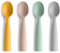 Vicloon Cucharas de Silicona,4PCS Cuchara de Autoalimentación,Cuchara de Alimentación de Pie para Niños,Juego de Cucharas para Adultos Bebés y Niños