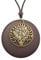 Leather Necklace for Women Boho Choker Necklace Black Leather Choker Necklace Tree Of Life Leather Pendant Bohemian Neckalce Wooden Necklaces for Women