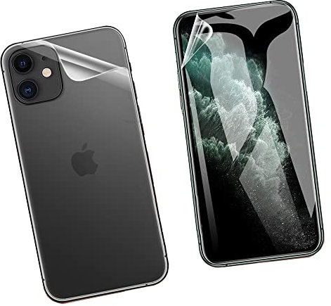 Snailcanfly 1 Set Vorder- und Rückseite Hydrogel Film für iPhone XS 5.8 Hochempfindliche Schutzfolie Explosionsgeschützt Flexible Transparente TPU-Displayschutzfolien