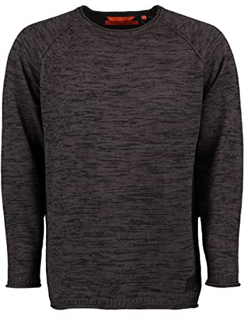TOM COLLINS Herren Strickpullover Feinstrick mit Rundhalsausschnitt Nusupi
