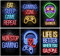 Disnace 6 Tableau Gamer a4, Gaming Poster, Affiche Decoration Murale Pour Salle De Jeu, Art Mural Sur Toile De Jeu (B)