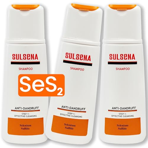 SULSENA Anti-Schuppen Shampoo - Effektiv gegen Schuppen und Juckreiz, Geeignet für Herren und Damen, Shampoo gegen Schuppenflechte, Anti-Schuppen Shampoo für Frauen, Männer und fettiges Haar, Set
