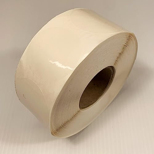 Affichesstore 30217 - Rouleau de 1000 Étiquettes Autocollantes Transparentes - Étiquettes Adhésives Ø 40mm - Stickers Inscriptibles