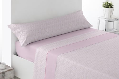 Juego de Sábanas Térmicas de Pirineo. Sábanas de Otoño/Invierno Tejido Polar para Cama Individual y Matrimonio, 3 Piezas, Cálida y Suave. (Cama 150, Ficus)