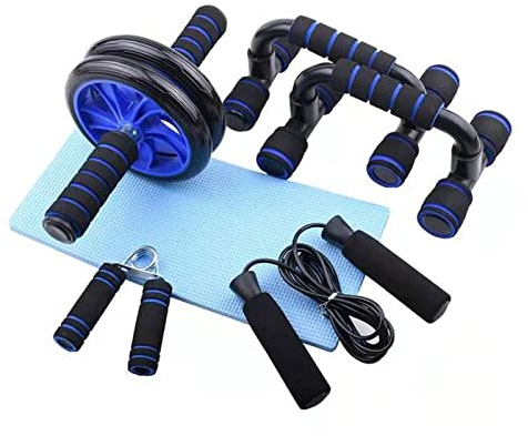 DUnLap Abs Rad Bauchtrainer Laufradsatz Widerstandsbänder Push Up Stand Bar Heimübung Bodybuilding Muskeltraining Deportivo Bauchrad Trainer (Size : Orange)