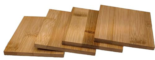hausleben 8er Set Untersetzer Raclettepfännchen | 10x8cm | Natur | Bambus | umweltfreundlich | Küche | Tisch | Deko