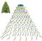 cshare Christmas Tree Lights, 3M/9.8Ft * 16 Lines 592LEDs Fairy Lights Mains Powered with 8 Light Modes,Memory & Timing Function,Waterproof for (8-10ft) Christmas Tree Indoor and Outdoor- Multicolor