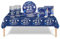 53Pcs Navy Blue and Sliver 21st Birthday Party Tableware Decorations,21st Birthday Table Cloth Plates and Napkins Cups Sets for Him Her Boys Girls Birthday Table Decorations for 21st Gifts Dinnerware