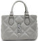 Steve Madden Mickey Crossbody mit gestepptem Tragegriff oben, Hellgrau, Einheitsgröße