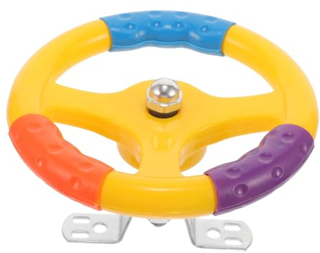HOOTNEE Junge Mädchen Spielzeug Lenkrad Multifunktionales Und Sicheres Fahrzeug Zubehör Für Bumper Cars Leicht Und Handlich Für Drinnen Und Draußen Farbenfrohes Design Für Kleinen
