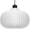 Oval Globe Pendant Light Opal Glass Ceiling Lamp Shade Ribbed Glass Hanging Light Fitting K416