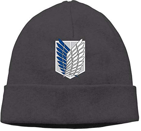 FANGQIYUAN PittGo Survey Corps Woolen Hat Knit Cap Beanie Cap for Unisex Black