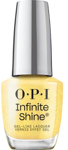 OPI Infinite Shine Nail Polish OPI'm Dreaming Collection - Slay Hello to Yellow – Glitzer Nagellack Gelb - Gel Nagellack ohne UV Lampe (15ml)