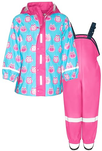 Playshoes Unisex Kinder Regen-set Regenlatzhose Regenanzug (2er Pack)