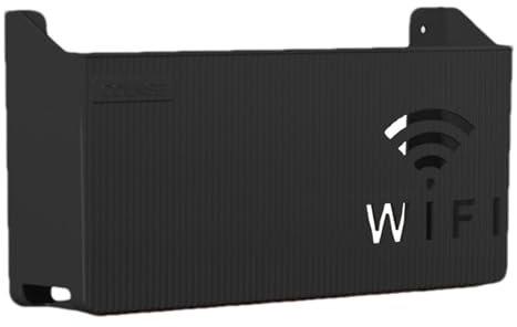 Wifi Router Storage Box Wall Mounted, Wireless Router Rack Living Room Wall-Mounted WiFi Storage Box, For Storage Of Wires, TV Set-Top Boxes, Decorative Router Hider Rack Cable Organizer Box For Livin