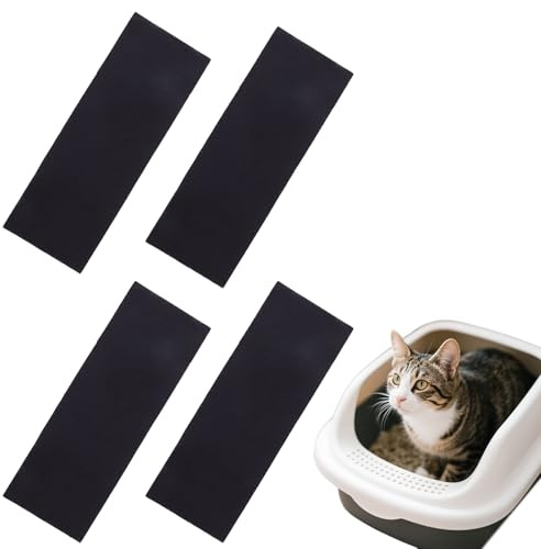 4 Stück Aktivkohlefilter, Universal aktivkohlefilter, für Katzenstreu, Küchenabfälle und Komposter, Geruchsneutralisierende Filter für ein frisches Zuhause, Maximale Geruchsabsorption