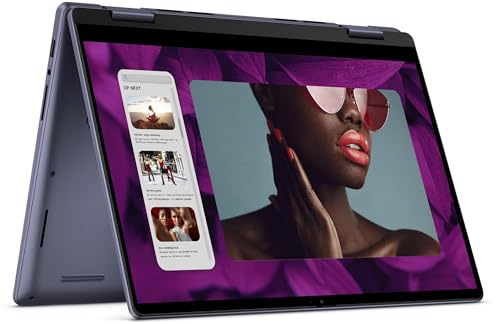 Dell Inspiron 14 7445 2-in-1 Laptop, 14” FHD+ (1920 x 1200) Touch Display, AMD Ryzen 5.1ghz 7 8840HS, Blue, AMD Graphics, Backlit Keyboard, 2 TB SSD, 32 GB Ram, Windows 11 Pro & Office 24 (Renewed)