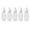 Lot de 5 flacons compressibles vides, en plastique blanc, compte-gouttes, idéal pour sérum physiologique