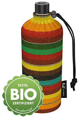 Emil Trinkflasche aus Glas für Mädchen & Jungen isolierte Glasflasche für Schule, Freizeit, Sport: Kinder & Eltern BIO Mexiko 0,6l