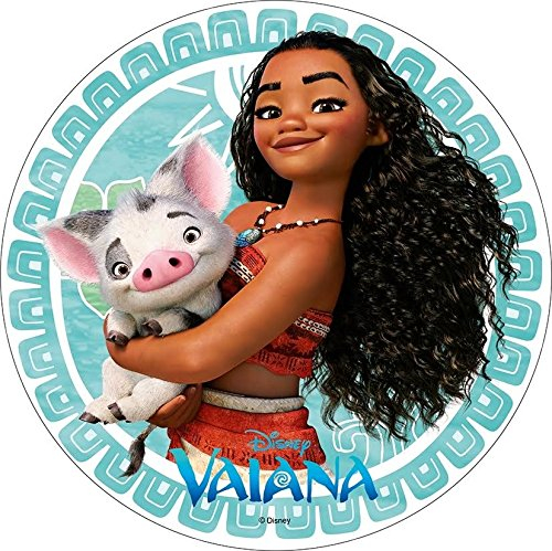 Ozean-Kuchen Oblatenpapier Vaiana Disney 72022 (Wassergrün)