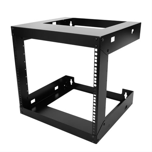 4U 6U 8U 9U 12U 18U 22U Wandhalterung Open Frame 48,3 cm Server Equipment Rack Gewinde 38,1 cm Tiefe Schwarz (9U)