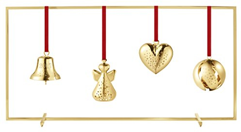 Georg Jensen Weihnachtsdisplay - Gold plattiert Edelstahl - freistehend