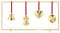 Georg Jensen Weihnachtsdisplay - Gold plattiert Edelstahl - freistehend