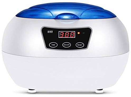 CGOLDENWALL 600 ml JP-890 Ultraschall-Waschmaschine, professionelle Waschausrüstung mit Entschlack-Heizung, Timer Ultraschallreiniger für Schmuck, Uhren, Zahnmittel
