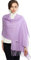 RIIQIICHY Ladies Scarf Lilac Pashmina Shawls and Wraps for Women Wedding Evening Dress Bridesmaid Gifts
