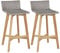 vidaXL Akazienholz Massiv 2X Barstuhl Poly Rattan Barhocker Tresenhocker Stuhl