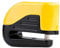 HugeAuto Motorcycle Alarm Disc Lock 6mm Pin Yellow Motorbike Brake Security Alarm Disk Rotor Lock + Free Reminder Cable 1.5m + 2 Keys