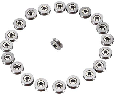 20 stücke V623ZZ 3x12x4mm Kugellager, doppelt geschirmt Miniatur V Rillenlager Riemenscheibe für Schienenbahn Linear Motion System