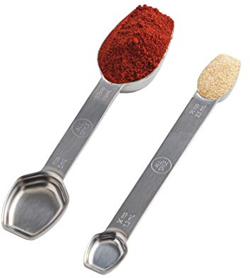AllSpice Doppelseitiges Messlöffel-Set aus Edelstahl