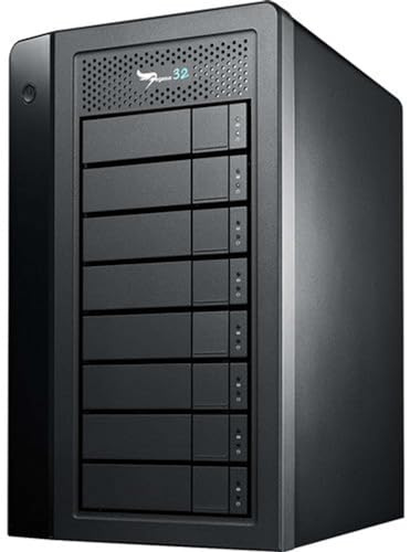 Promise Technology Pegasus32 R8 32TB (8x4TB) Hybrid Thunderbolt 3 or USB32 Direct Attached RAID Storage, High Performance External Hard Drive (P32R8HD32US)