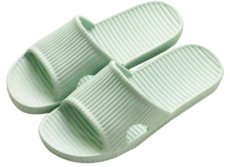 Rojeam Pantofole Donna Estate Ciabatte Piscina e Doccia Uomo Sandali da Doccia Scarpe da Casa Ciabatte da Bagno Verde Chiaro 37/38 EU